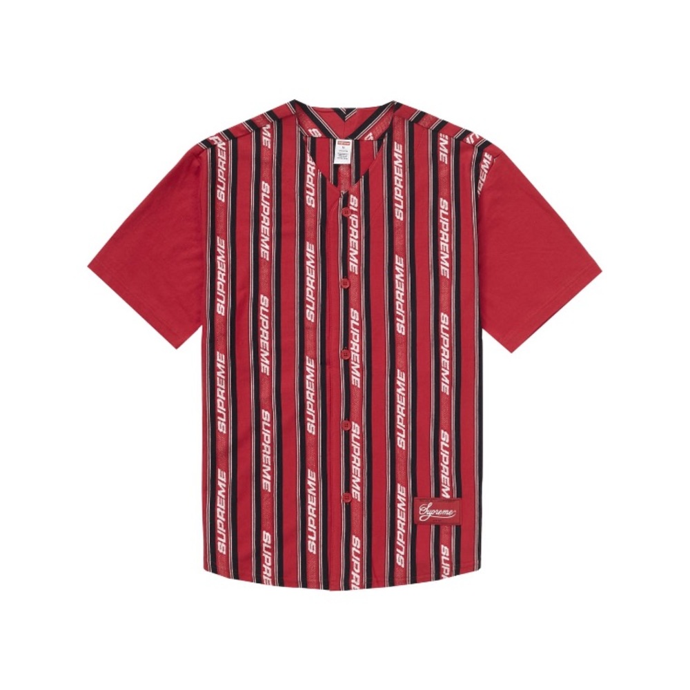 Supreme Jacquard Logo Baseball Jersey